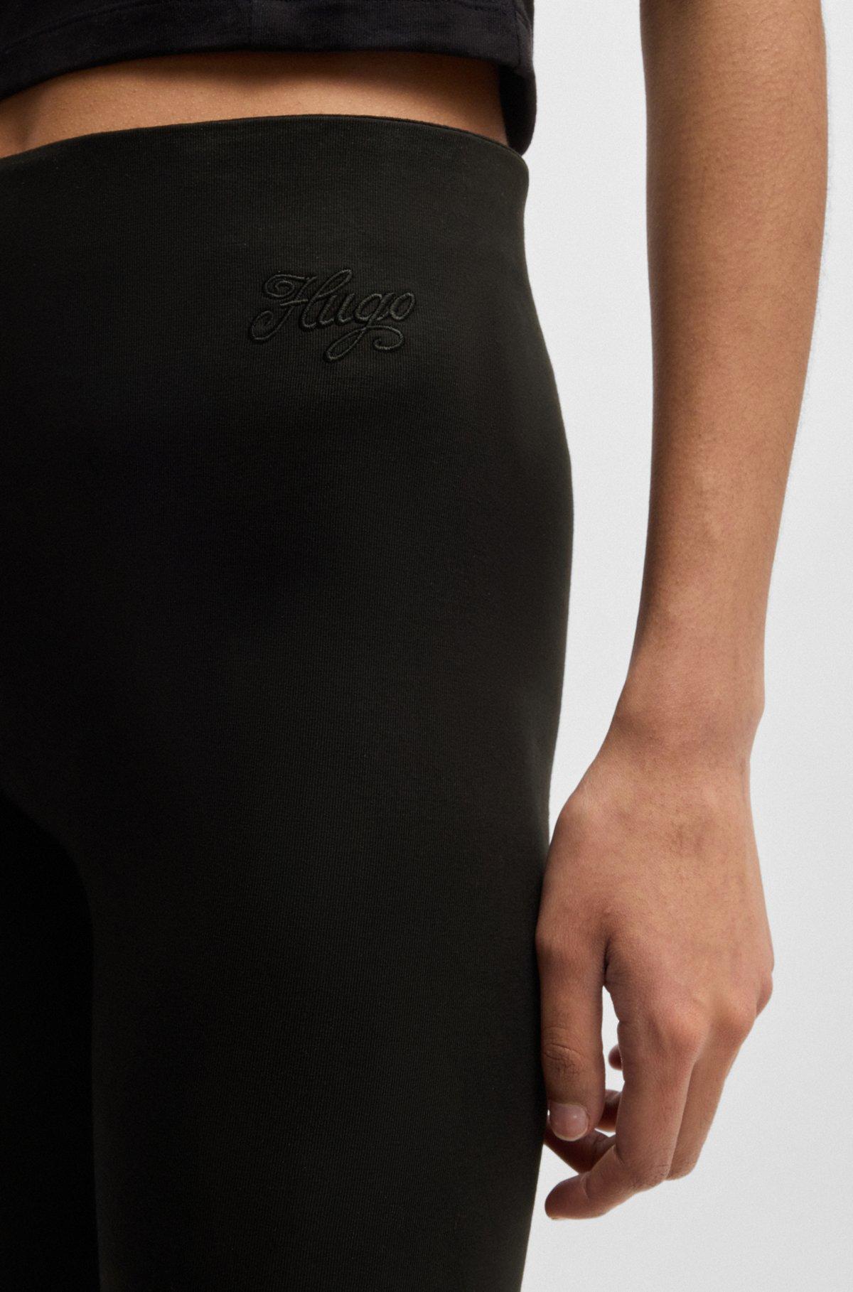 Flared-leg trousers in stretch cotton Product Image