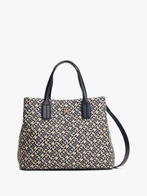 Jacquard Monogram Logo Crossbody Satchel Product Image