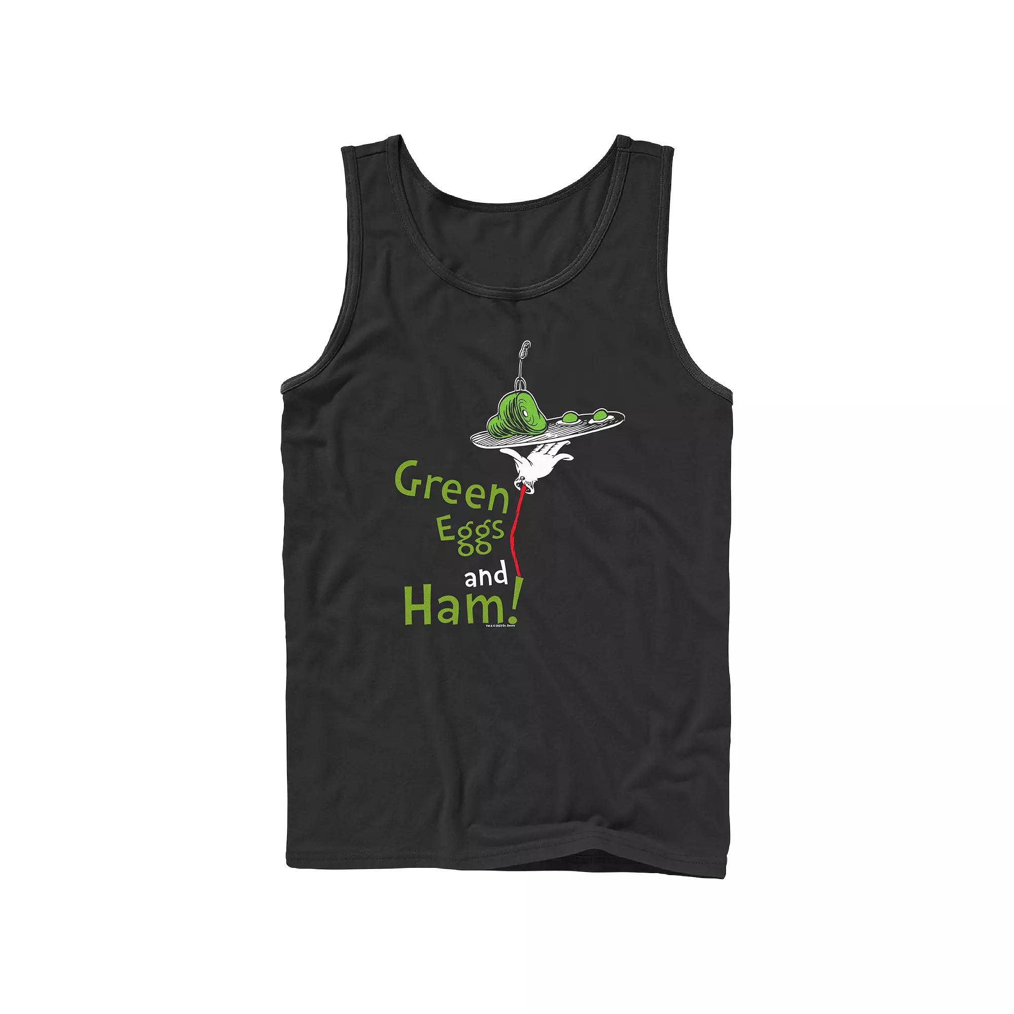 Men's Dr. Seuss Green Eggs And Ham Are Served Graphic Tank,  Product Image