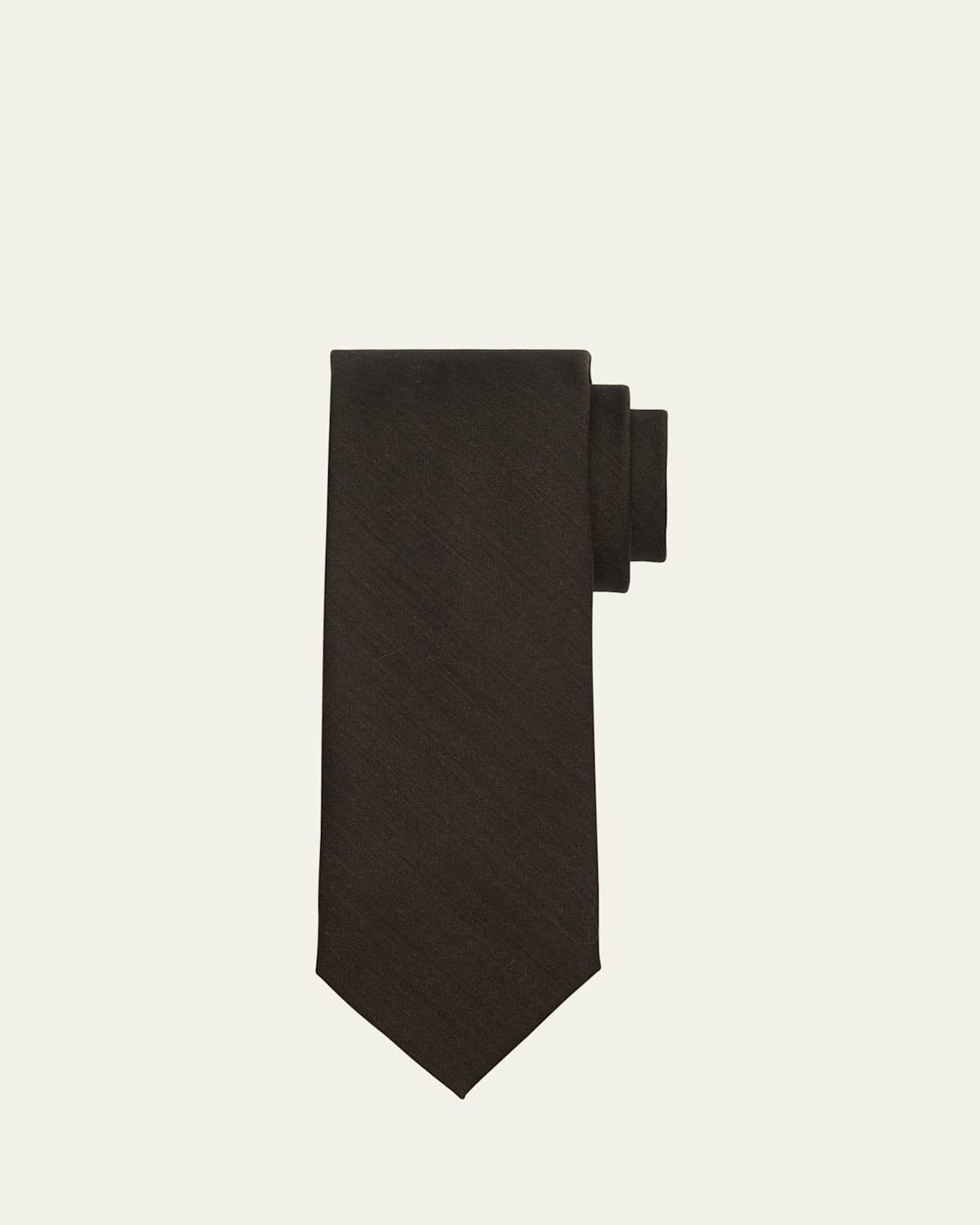 Mens Solid Wool Tie Product Image