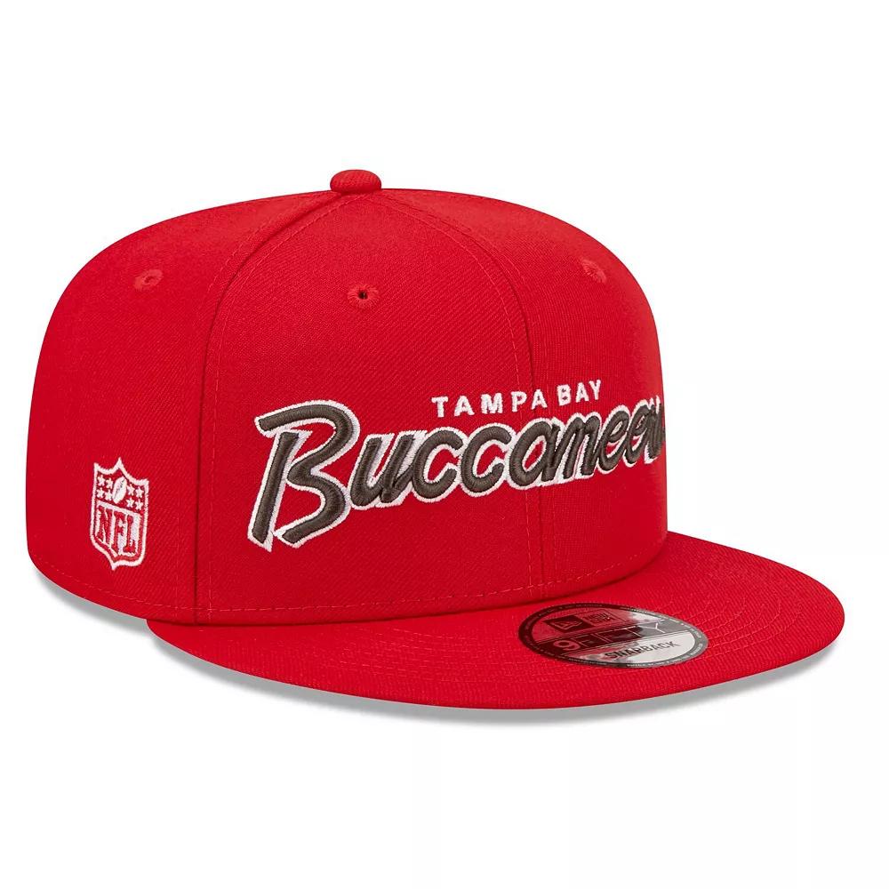 Men's New Era Red Tampa Bay Buccaneers Script 9FIFTY Snapback Hat Product Image