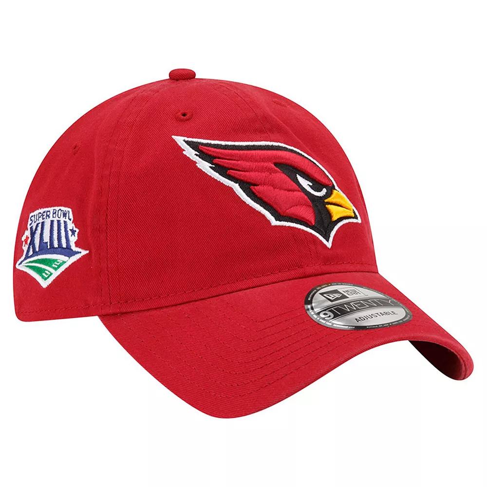 Men's New Era Cardinal Arizona Cardinals Distinct 9TWENTY Adjustable Hat, Red Product Image