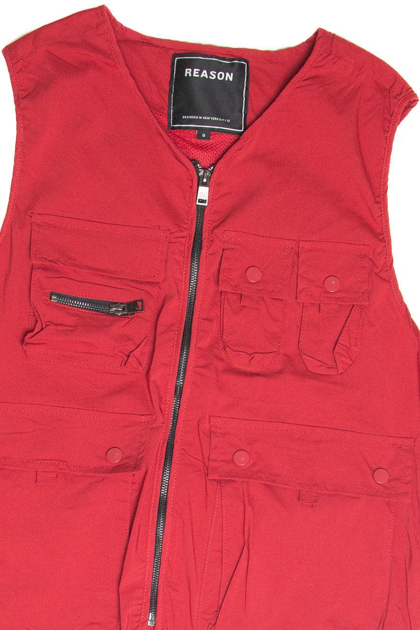 Red Cargo Vest Product Image