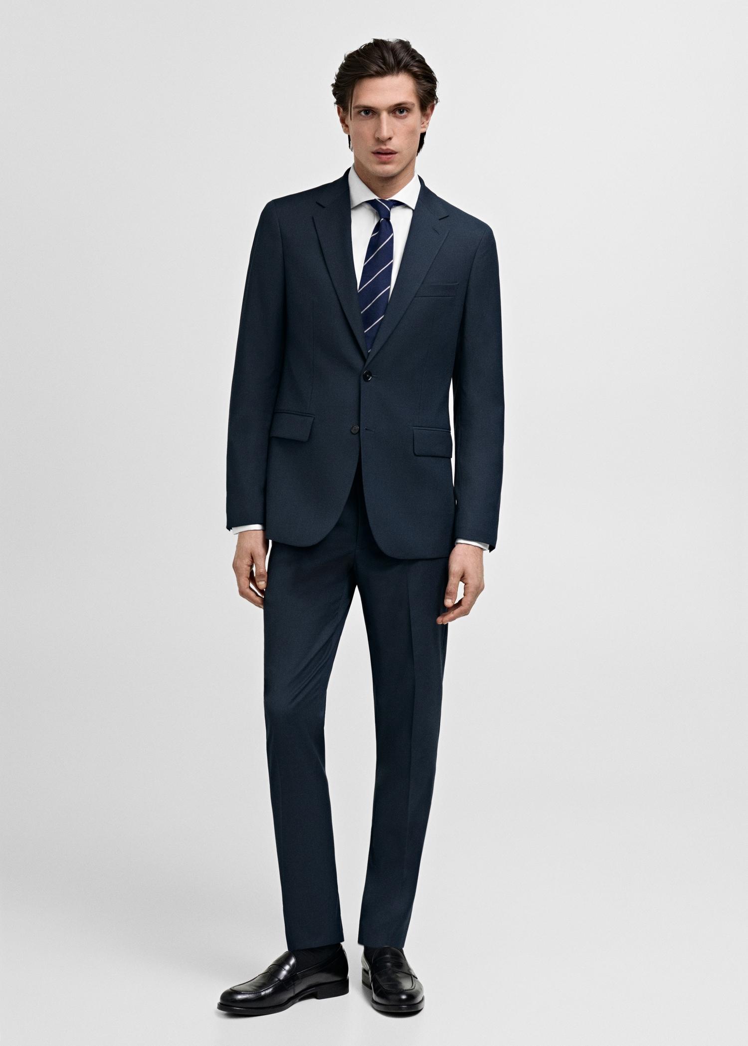 Milan slim-fit suit blazer - Men | MANGO USA Product Image