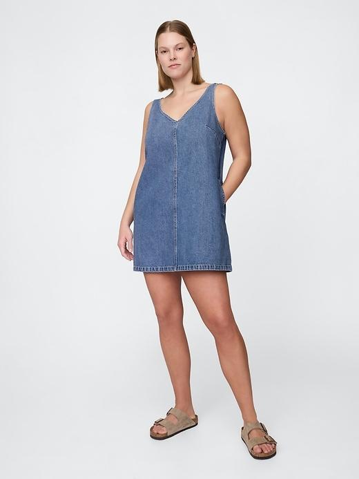 UltraSoft Denim Mini Dress Product Image