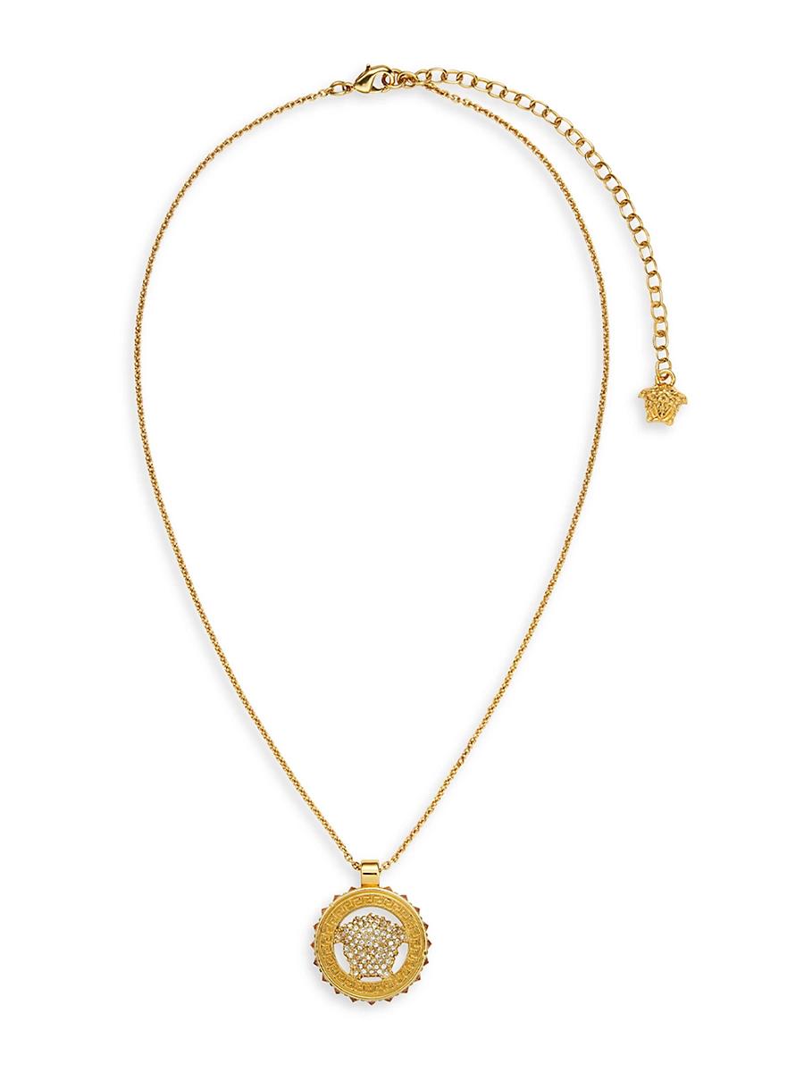 Womens Goldtone Medusa Pendant Necklace Product Image