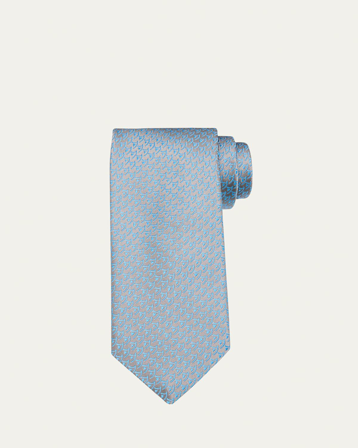 Mens Sailboat Woven Silk Tie Product Image