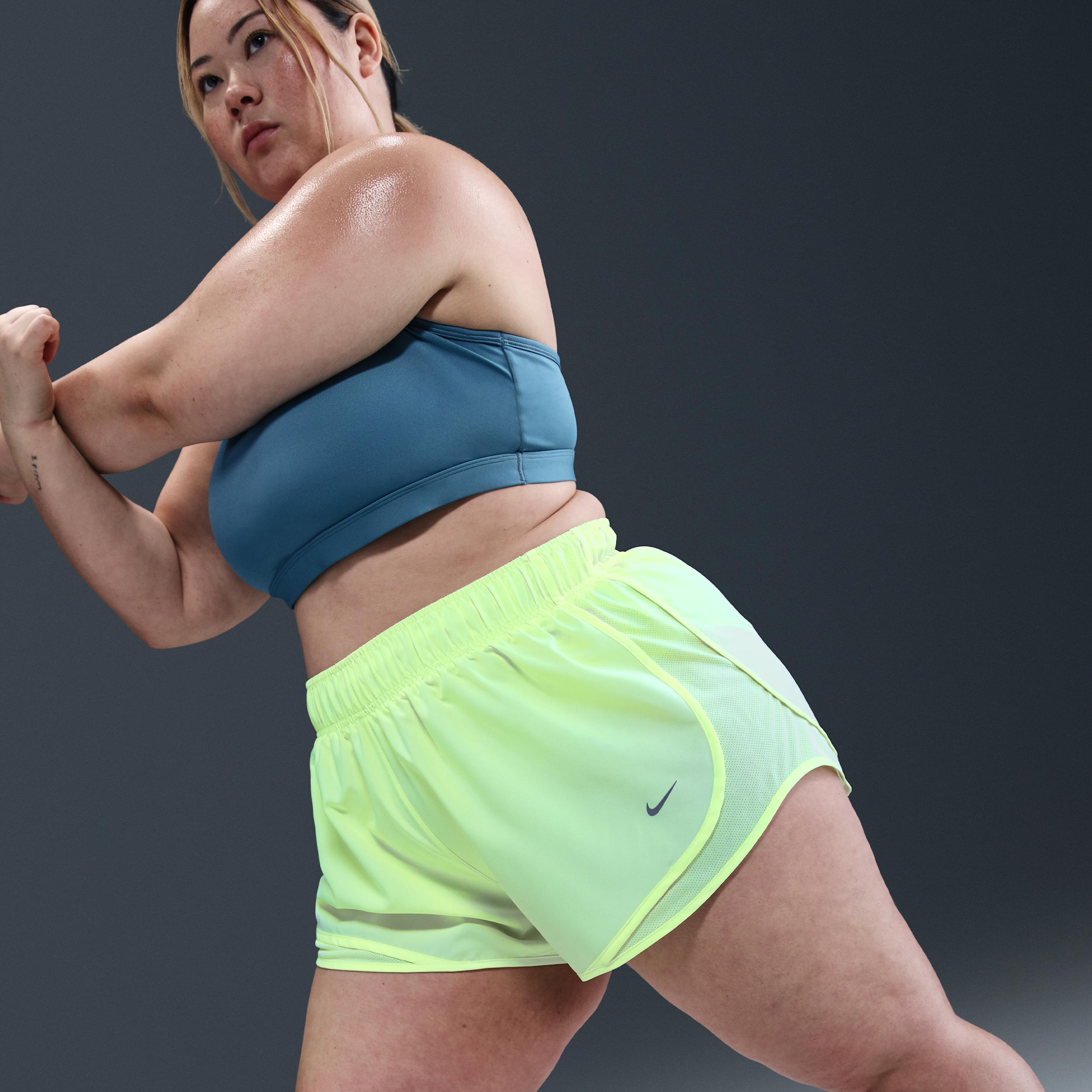 Nike Women's Tempo Dri-FIT Mid-Rise 3" Brief-Lined Running Shorts (Plus Size) Product Image