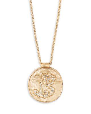 Rhinestone Zodiac Pendant Necklace in Gold Tone, 26.5"-29.5" Product Image