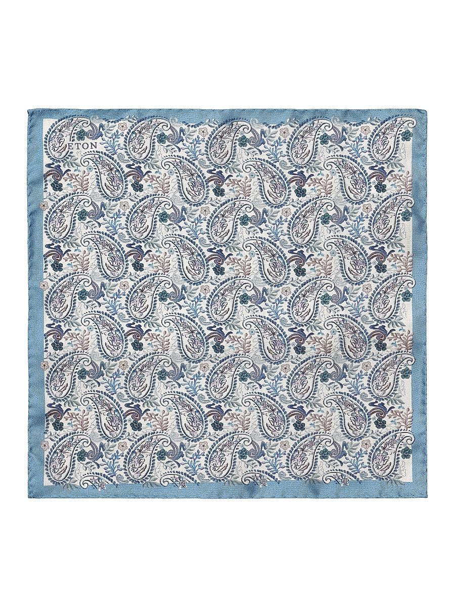 Mens Paisley Silk Pocket Square Product Image