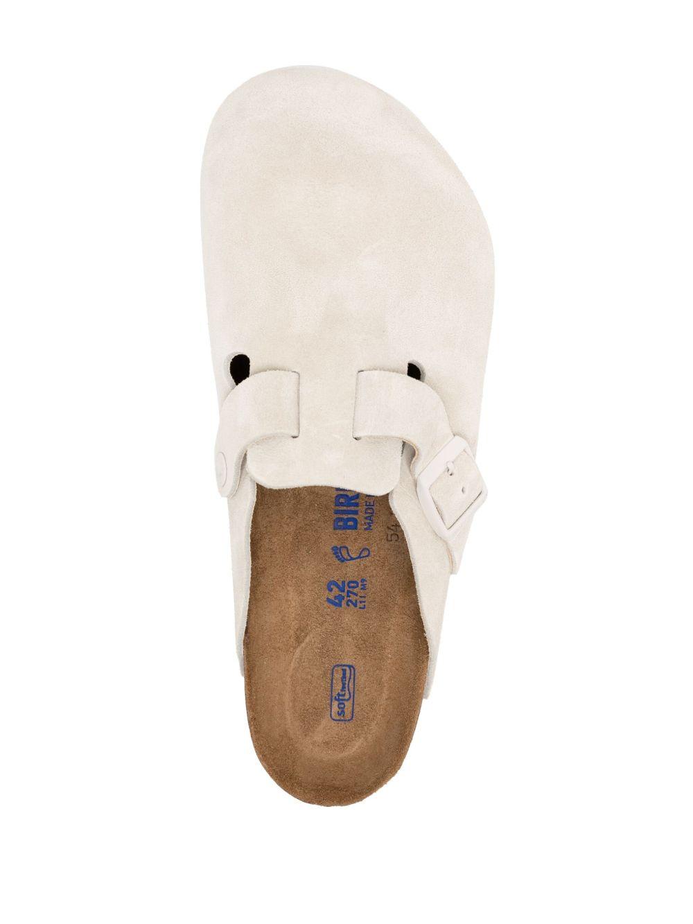 Boston Clog "Suede-Antique White" Product Image