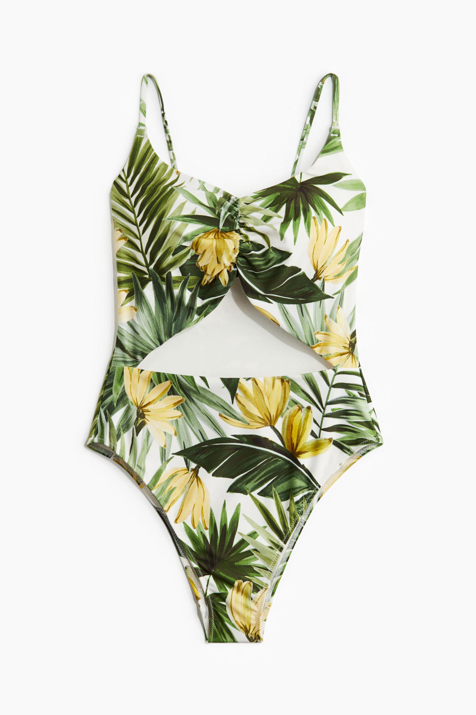 Padded-Cup High-Leg Swimsuit Product Image