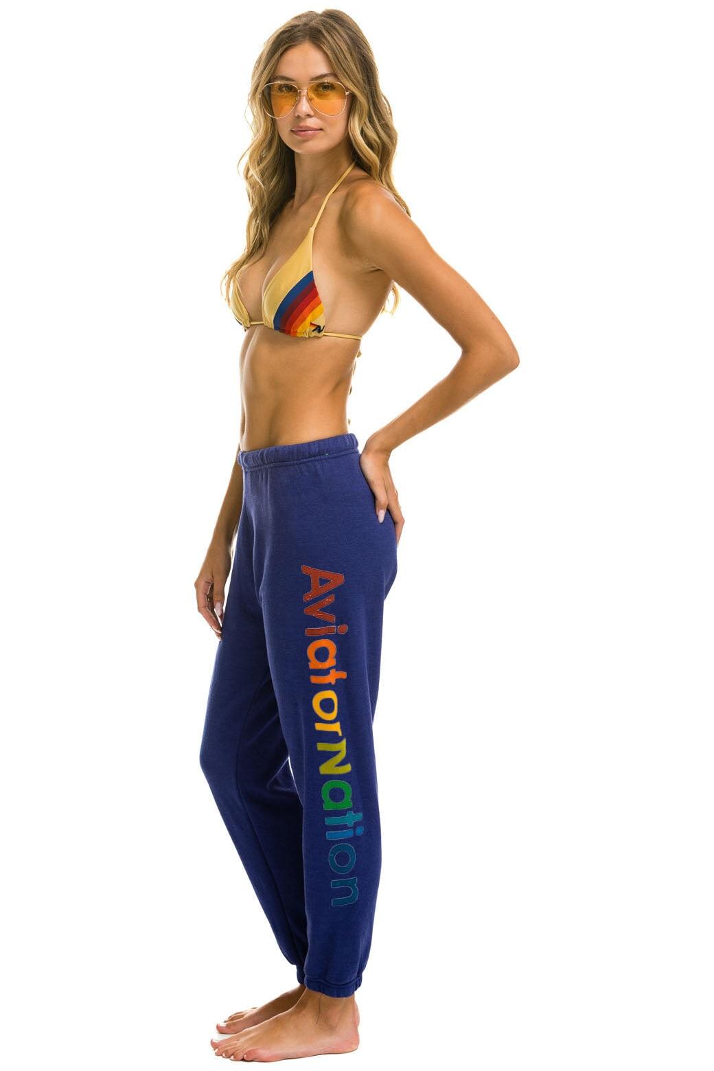 AVIATOR NATION AUSTIN SWEATPANTS - PURPLE Female Product Image