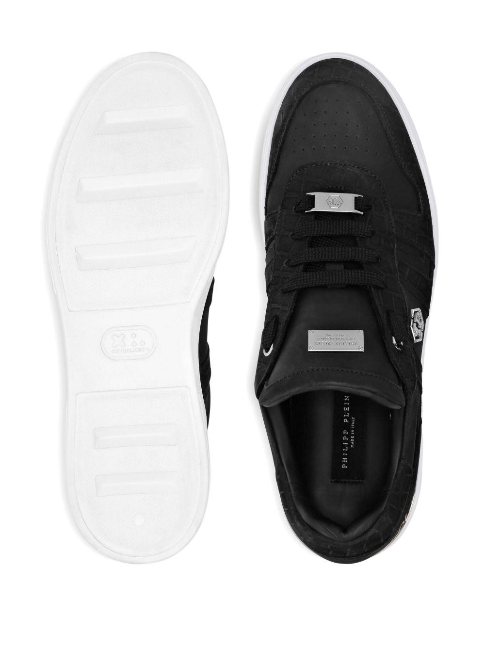 leather low-top sneakers Product Image