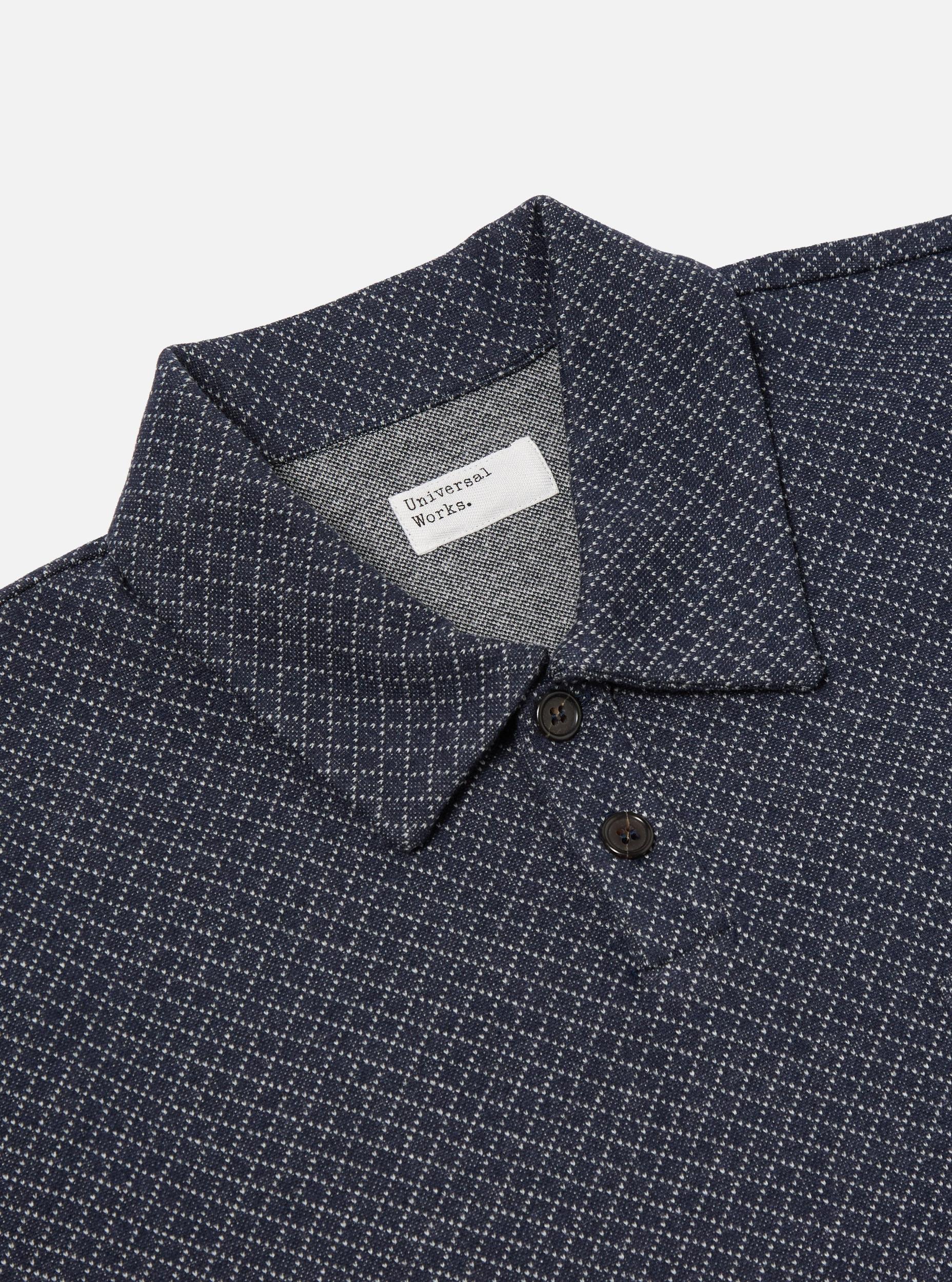 Navy Diamond Jersey Newlyn Polo Product Image