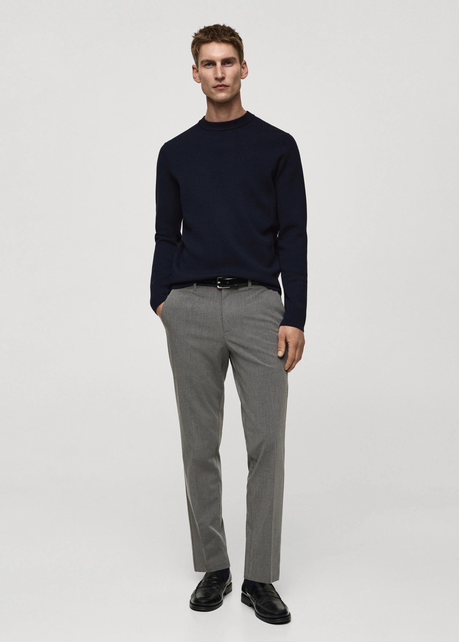 Medium-knit regular-fit sweater - Men | MANGO USA Product Image