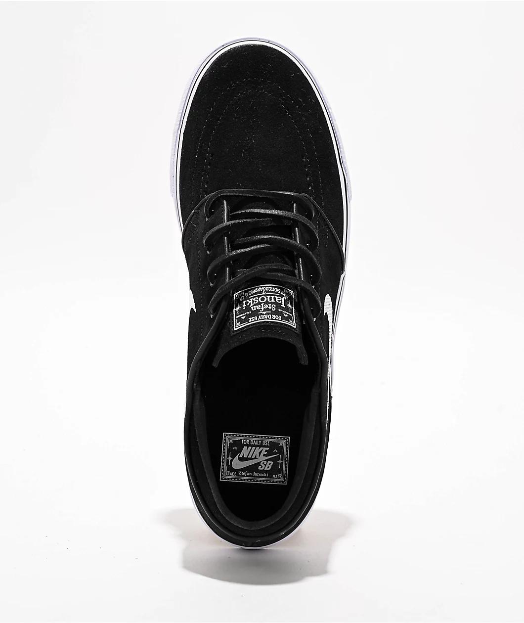 Nike SB Zoom Janoski OG+ Black & White Skate Shoes Product Image