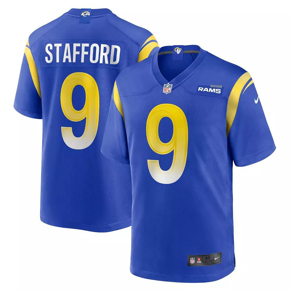 Men's Nike Matthew Stafford Royal Los Angeles Rams Player Game Jersey, Size: XL, Blue Product Image