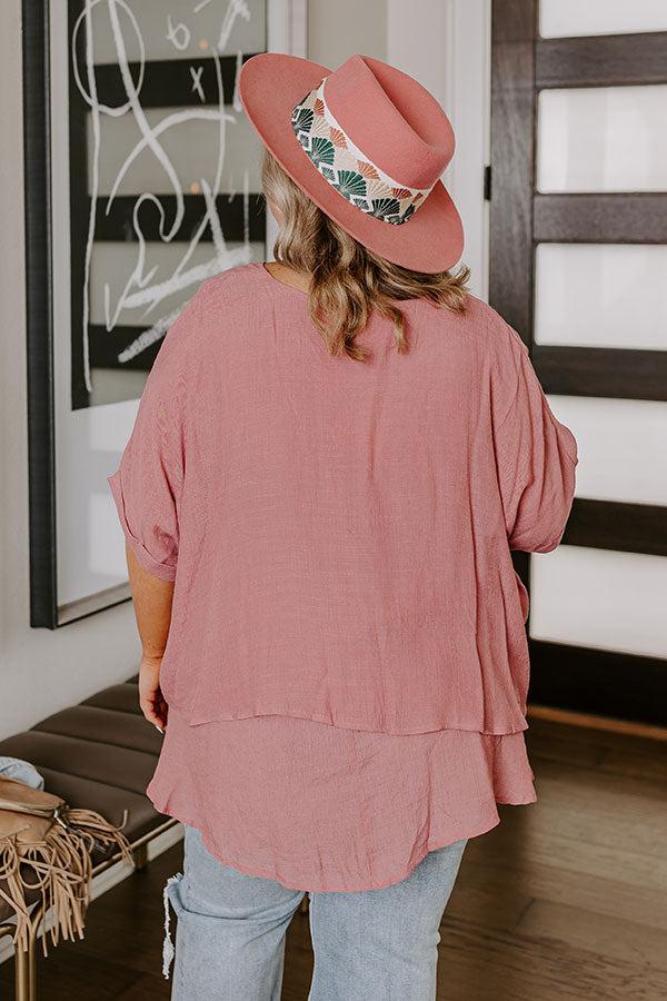 Tranquil Time Shift Top In Blush Curves Product Image