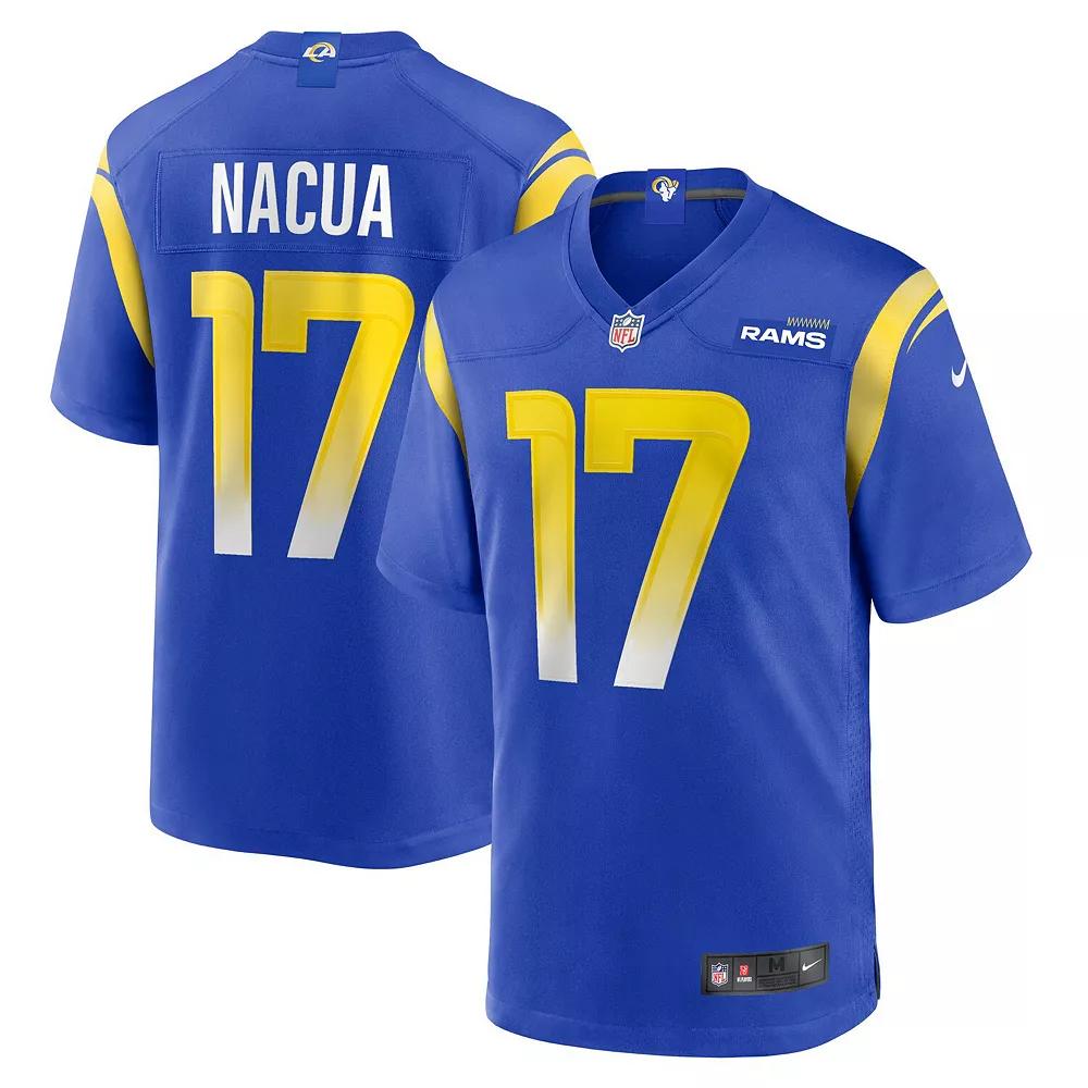 Men's Nike Puka Nacua Royal Los Angeles Rams Home Game Jersey, Size: 2XL, Blue Product Image