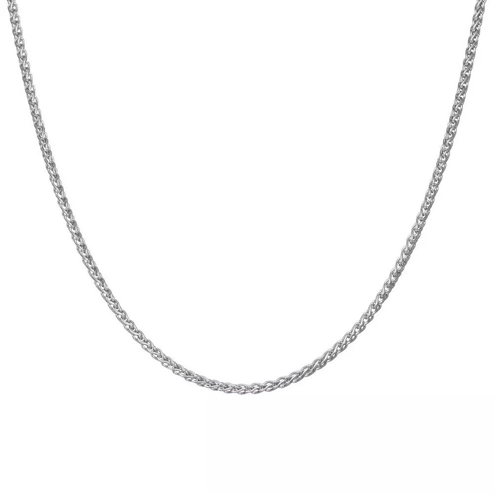 Giorgio di Vicenza Sterling Silver Wheat Chain Necklace, Womens Product Image