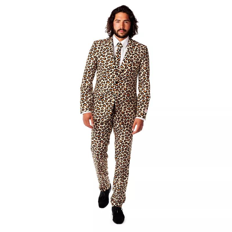 Men's OppoSuits Slim-Fit Novelty Pattern Suit & Tie Set,  Product Image