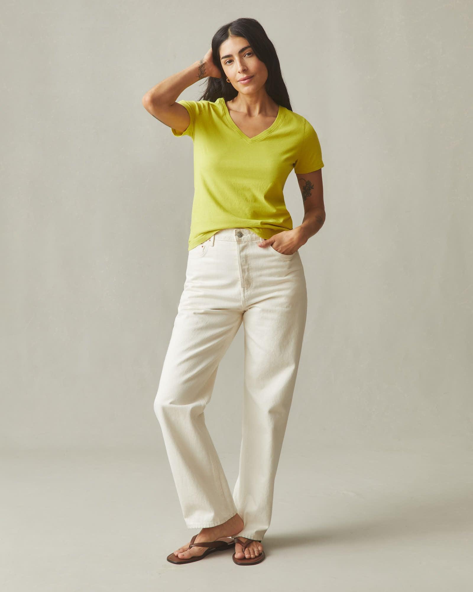 Women's Classic Cotton V-Neck Tee - Snake Eye Product Image