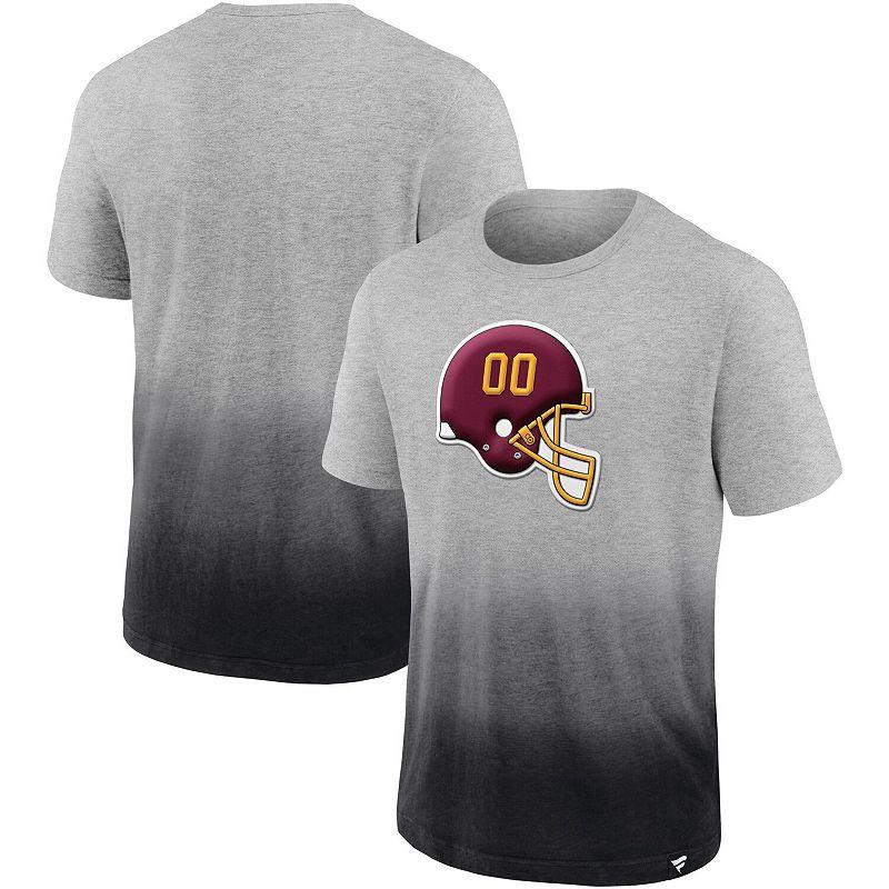 Men's Fanatics Branded Heathered Gray/Black Washington Football Team Team Ombre T-Shirt,  Product Image