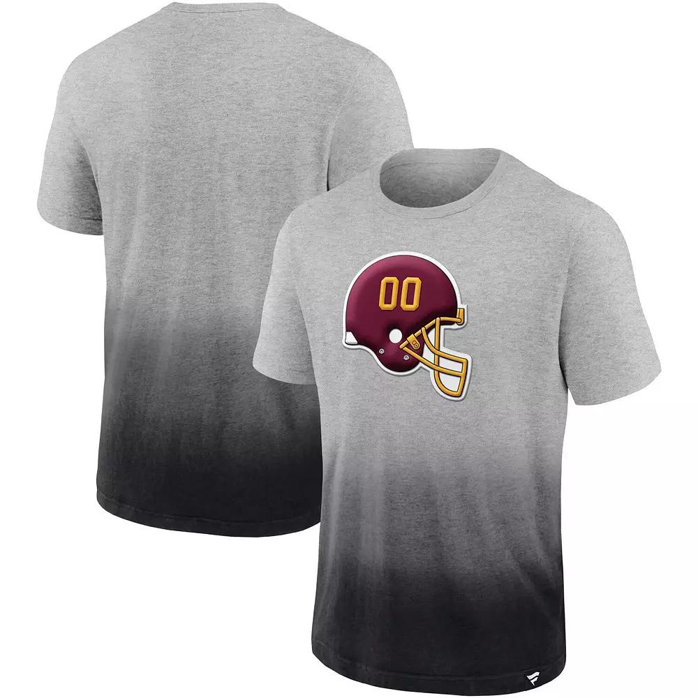 Men's Fanatics Branded Heathered Gray/Black Washington Football Team Team Ombre T-Shirt,  Product Image