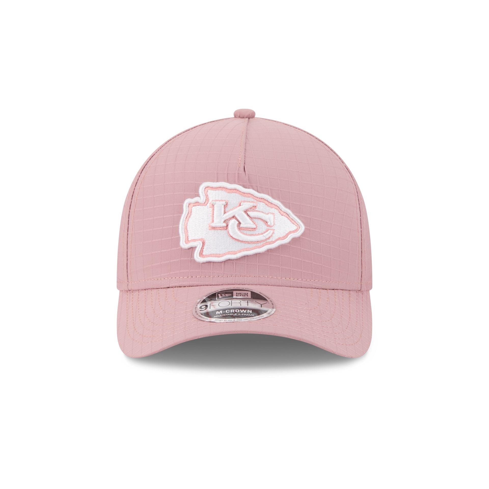 Kansas City Chiefs Pink Ripstop 9FORTY M-Crown A-Frame Snapback Hat Male Product Image
