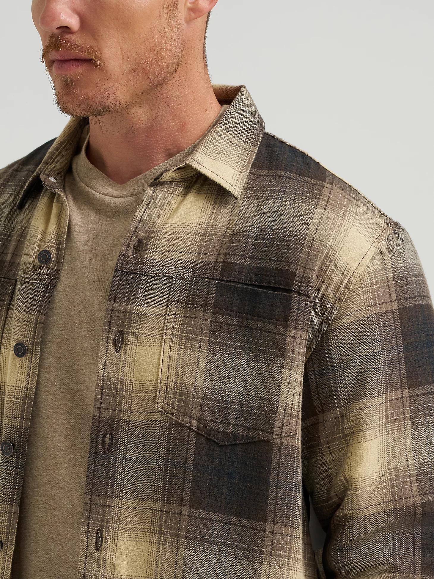 Men's Five Star Premium Plaid Sherpa Lined Shirt Jacket | Men's SHIRTS | Wrangler® Product Image