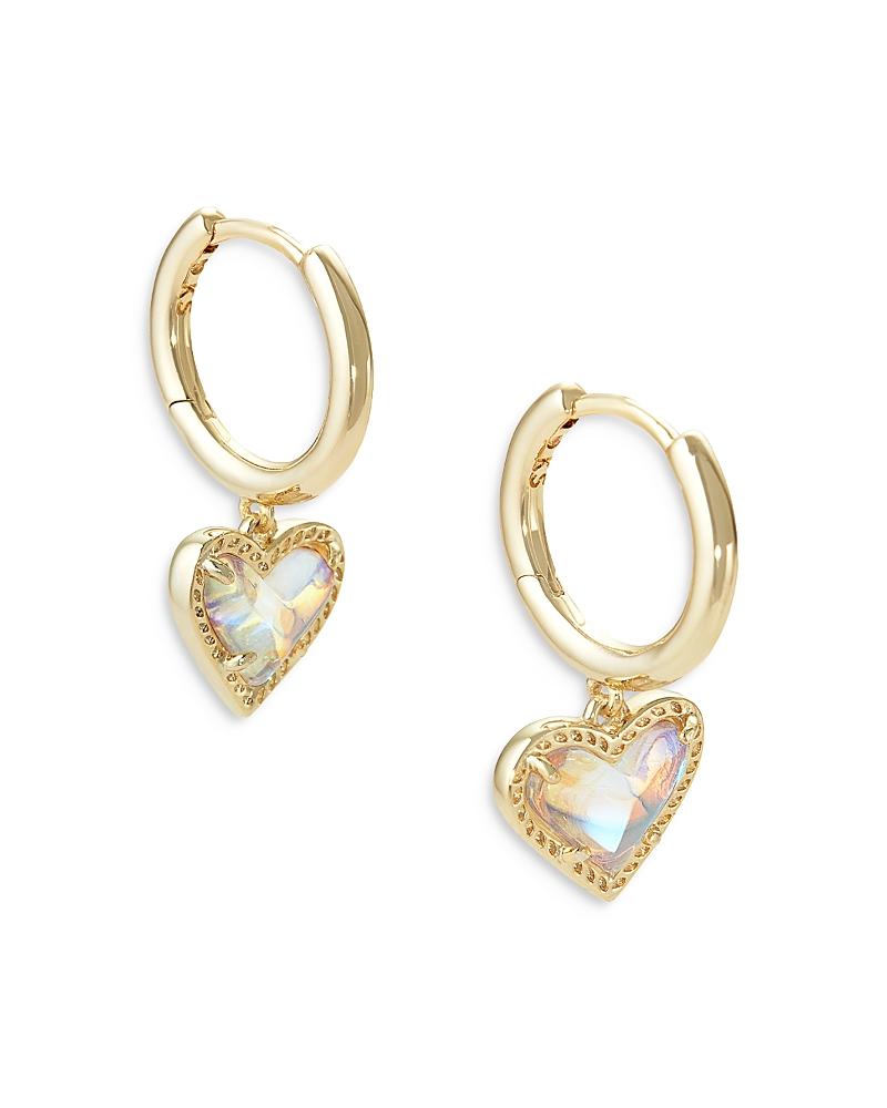 Kendra Scott Ari Heart Drop Huggie Hoop Earrings Product Image