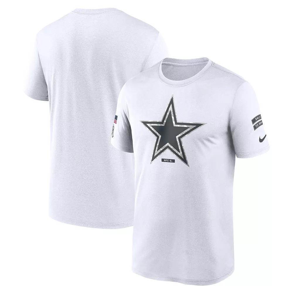 Men's Nike White Dallas Cowboys 2024 Salute To Service Legend Performance T-Shirt,  Product Image