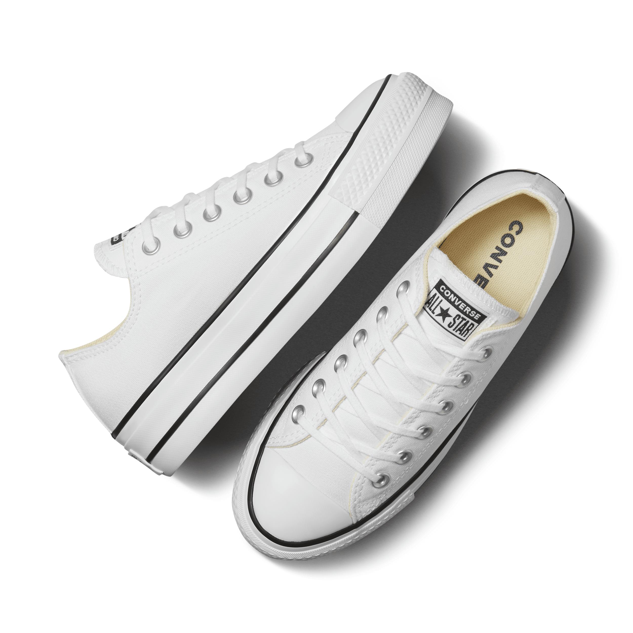 Converse Womens Converse All Star Platform Low Top - Womens Shoes Black/White Product Image