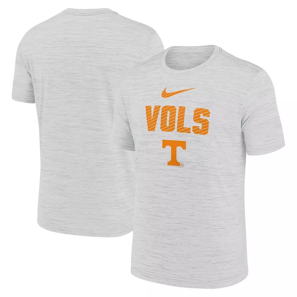 Men's Nike White Tennessee Volunteers Campus Slant Velocity Performance T-Shirt,  Product Image