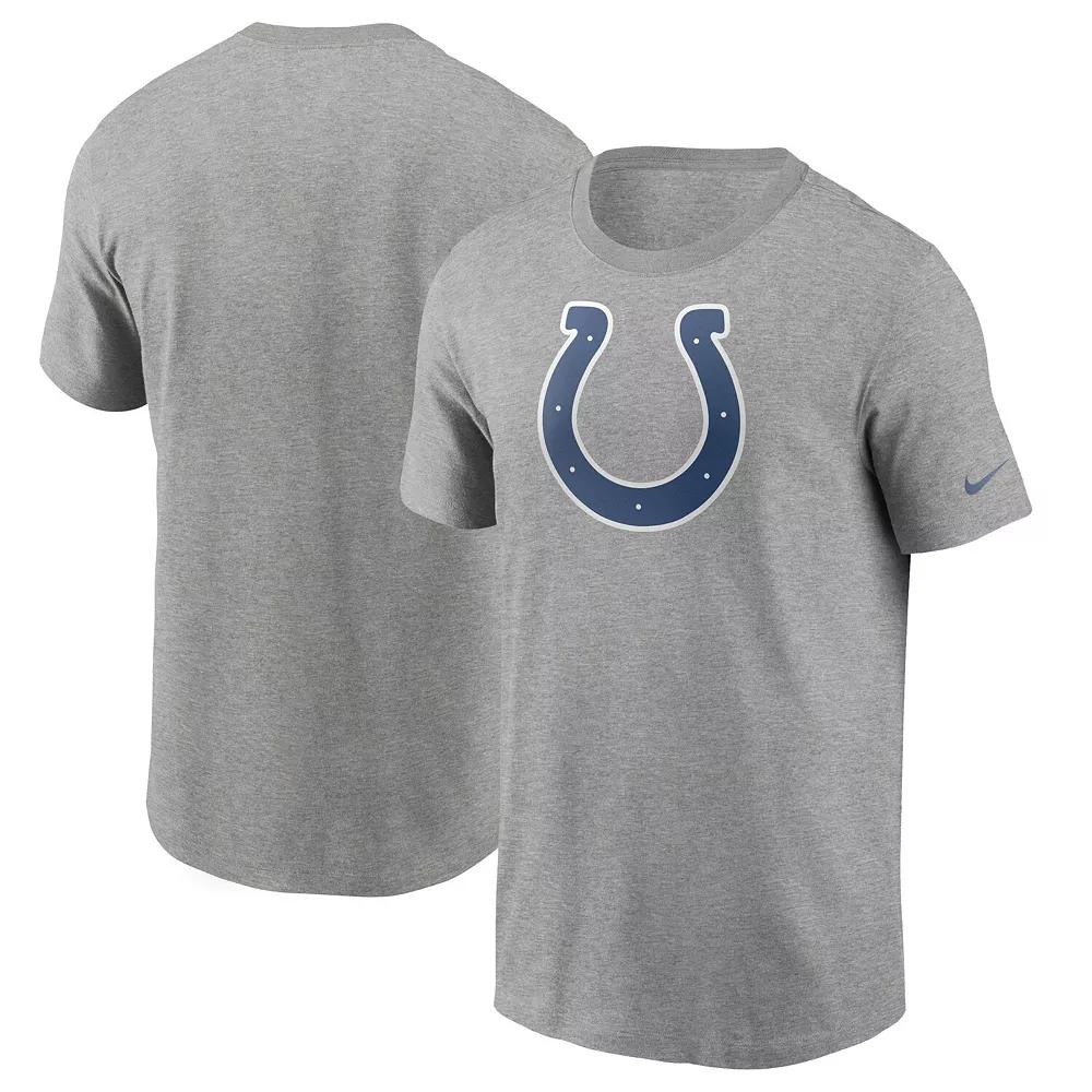 Men's Nike Heathered Gray Indianapolis Colts Primary Logo T-Shirt,  Product Image