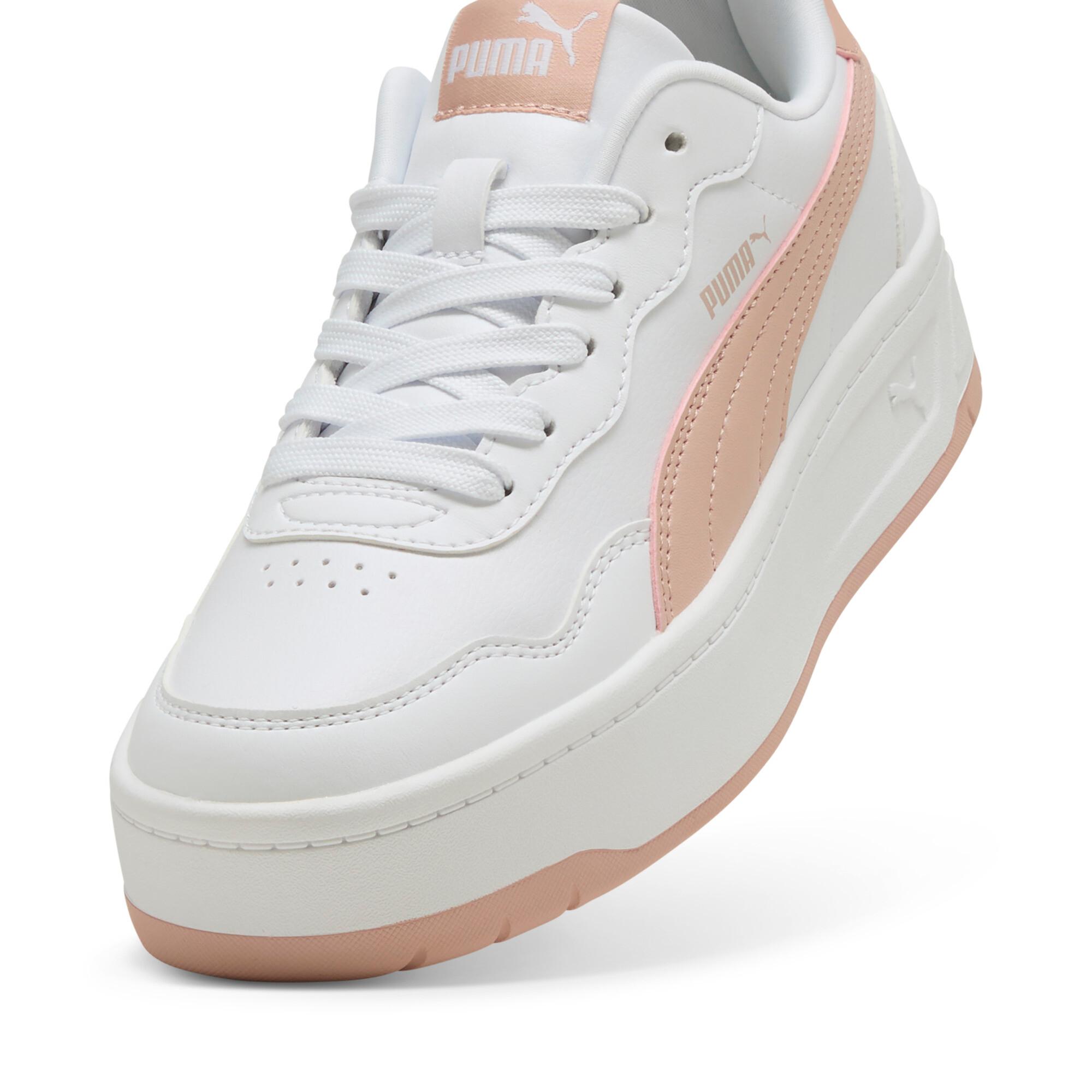 PUMA Court Lally Skye Women's Sneakers in White/Rose Quartz Product Image