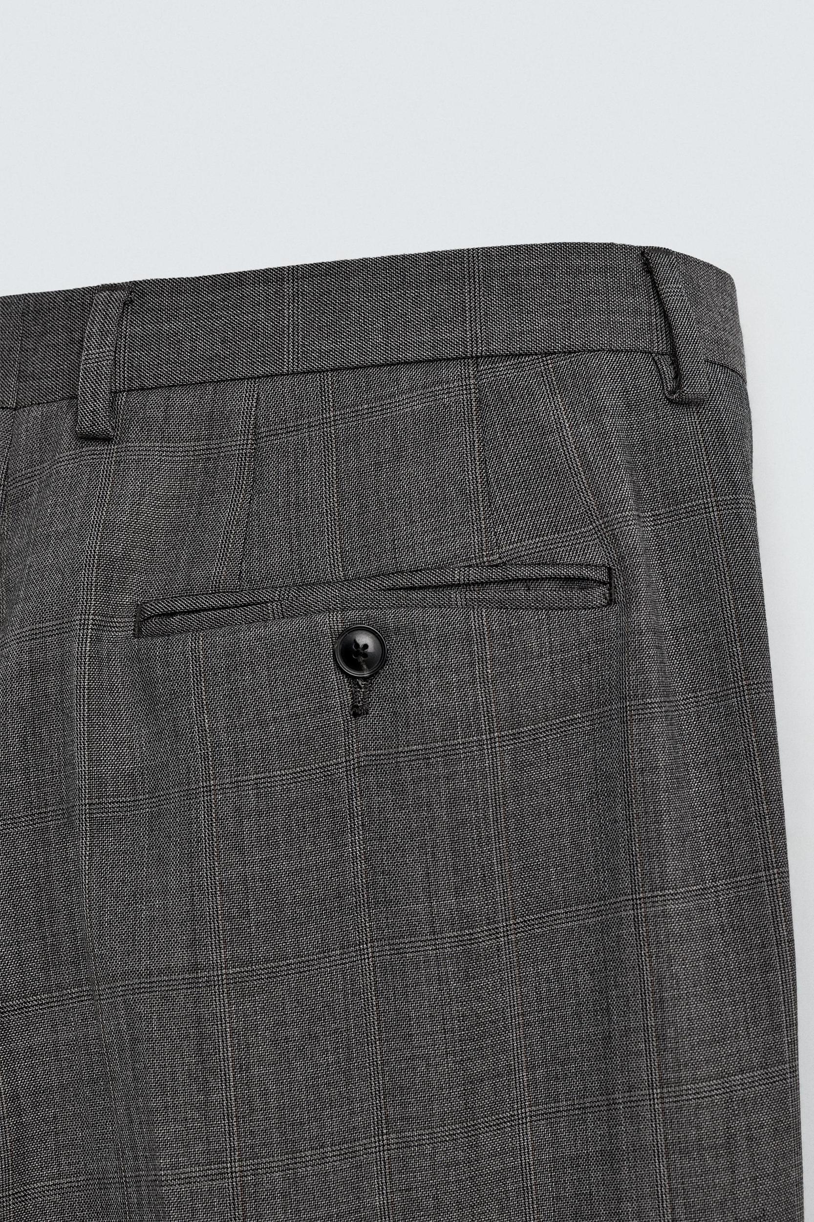 PLAID SUIT PANTS Product Image