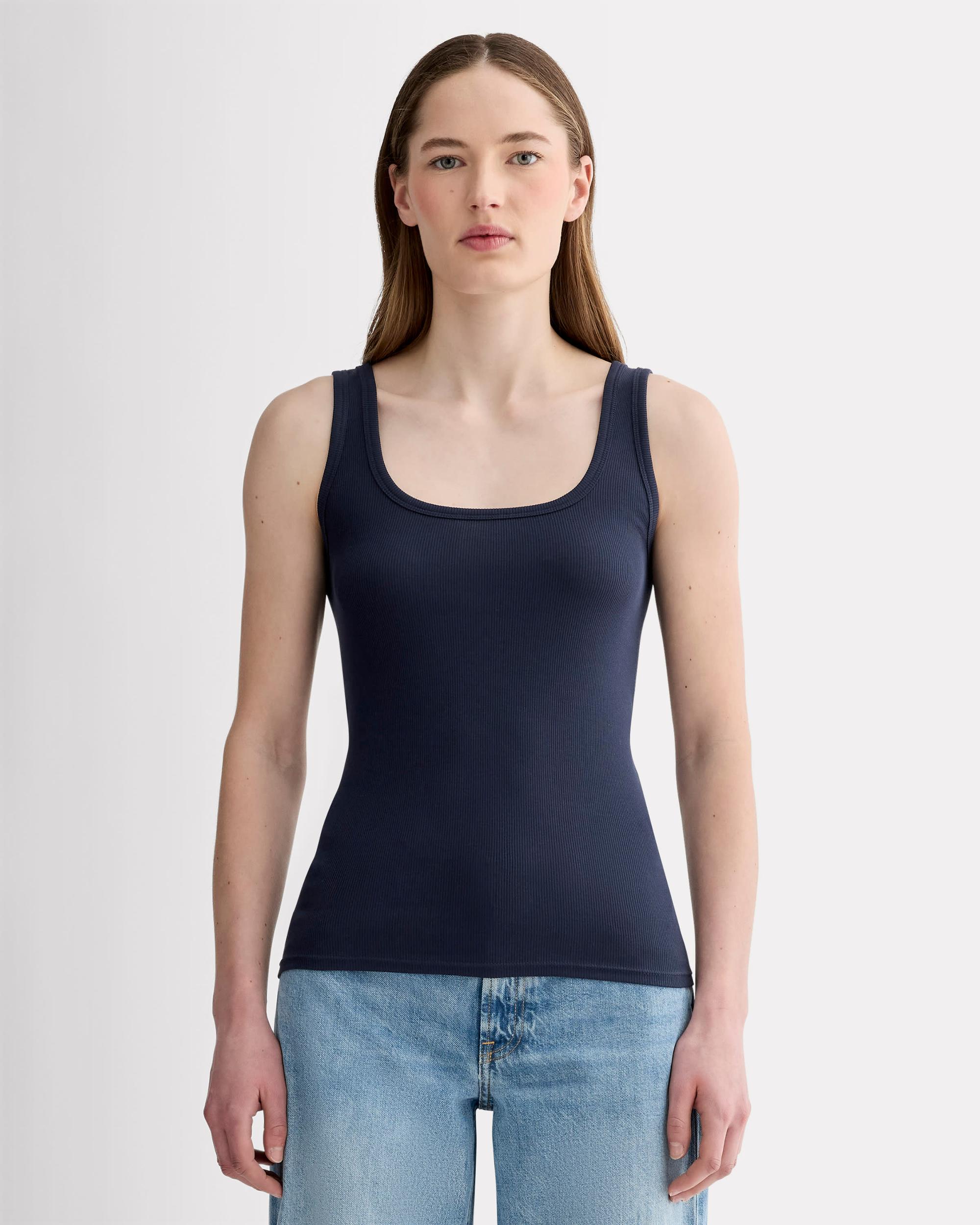 Womens Luxe RibSquare-Neck Tank by Everlane Product Image