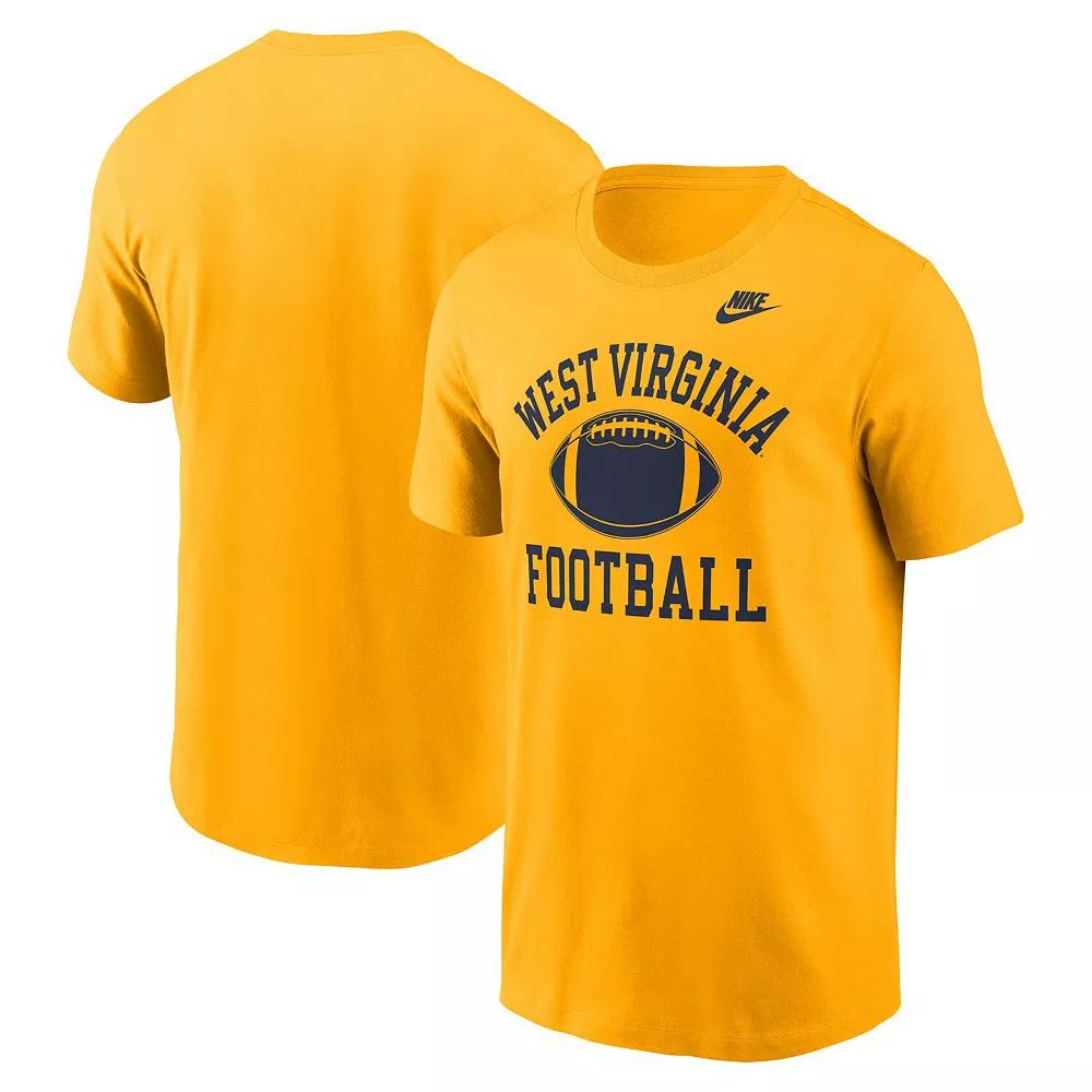 Men's Nike Gold West Virginia Mountaineers Legacy Football Icon T-Shirt, Size: Small Product Image