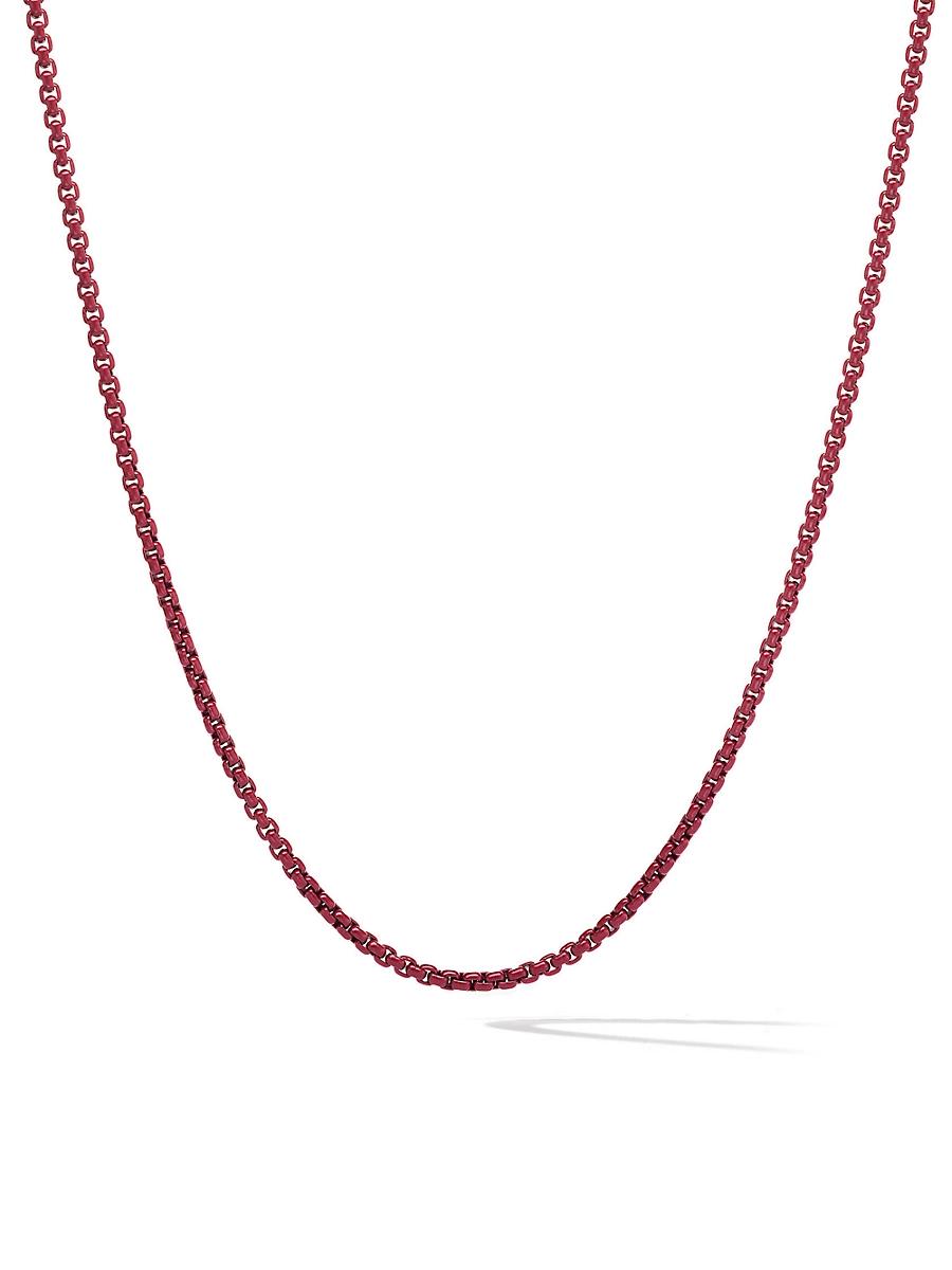 David Yurman Men's Box Chain Necklace with Stainless Steel & Sterling Silver, 5mm Product Image