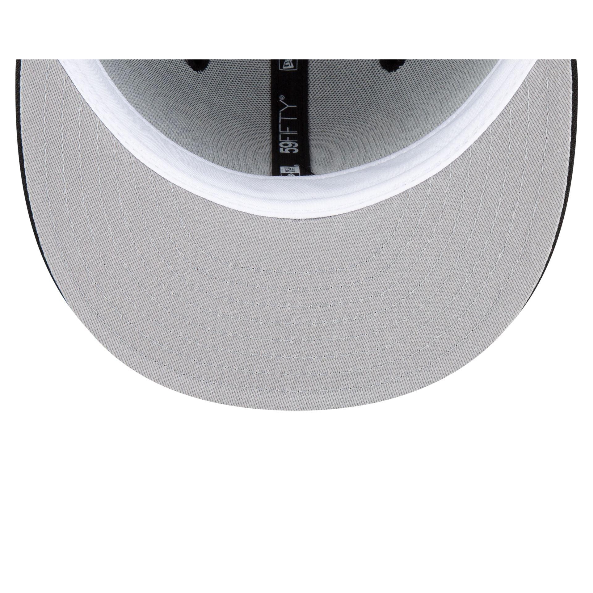 Utah Jazz Basic Black & White 9FIFTY Snapback Hat Male Product Image