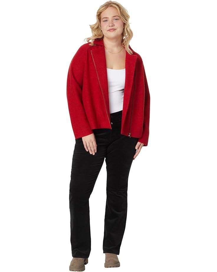 Plus Size Striped Linen Roll-tab-sleeve Shirtdress Product Image