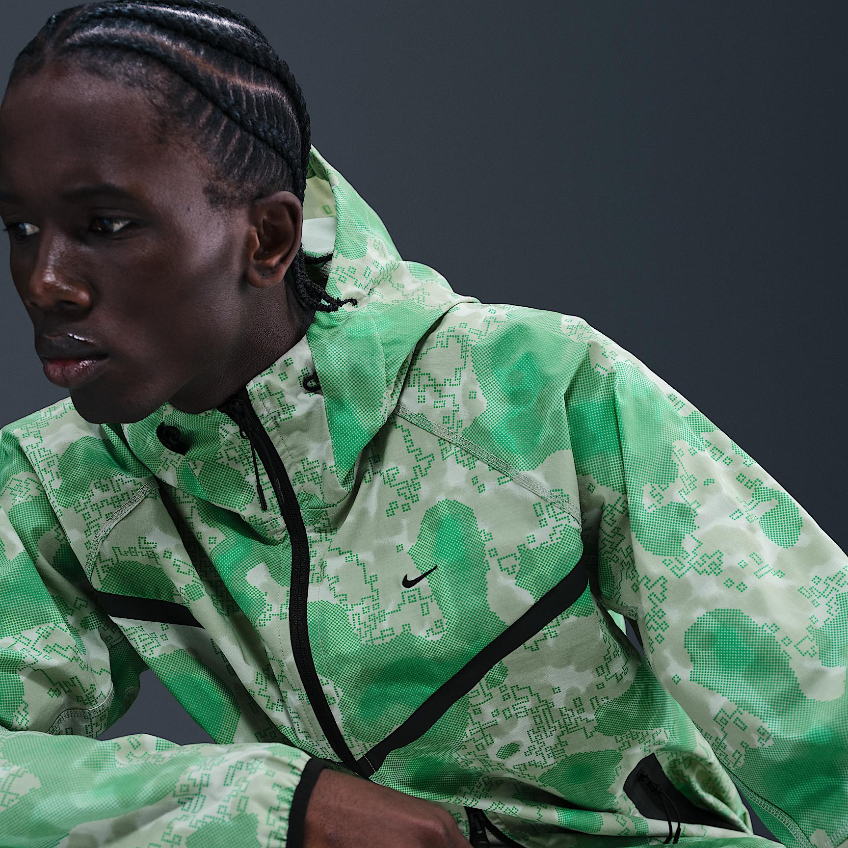 Nike Tech Men's Dri-FIT Woven Camo Windrunner Jacket Product Image