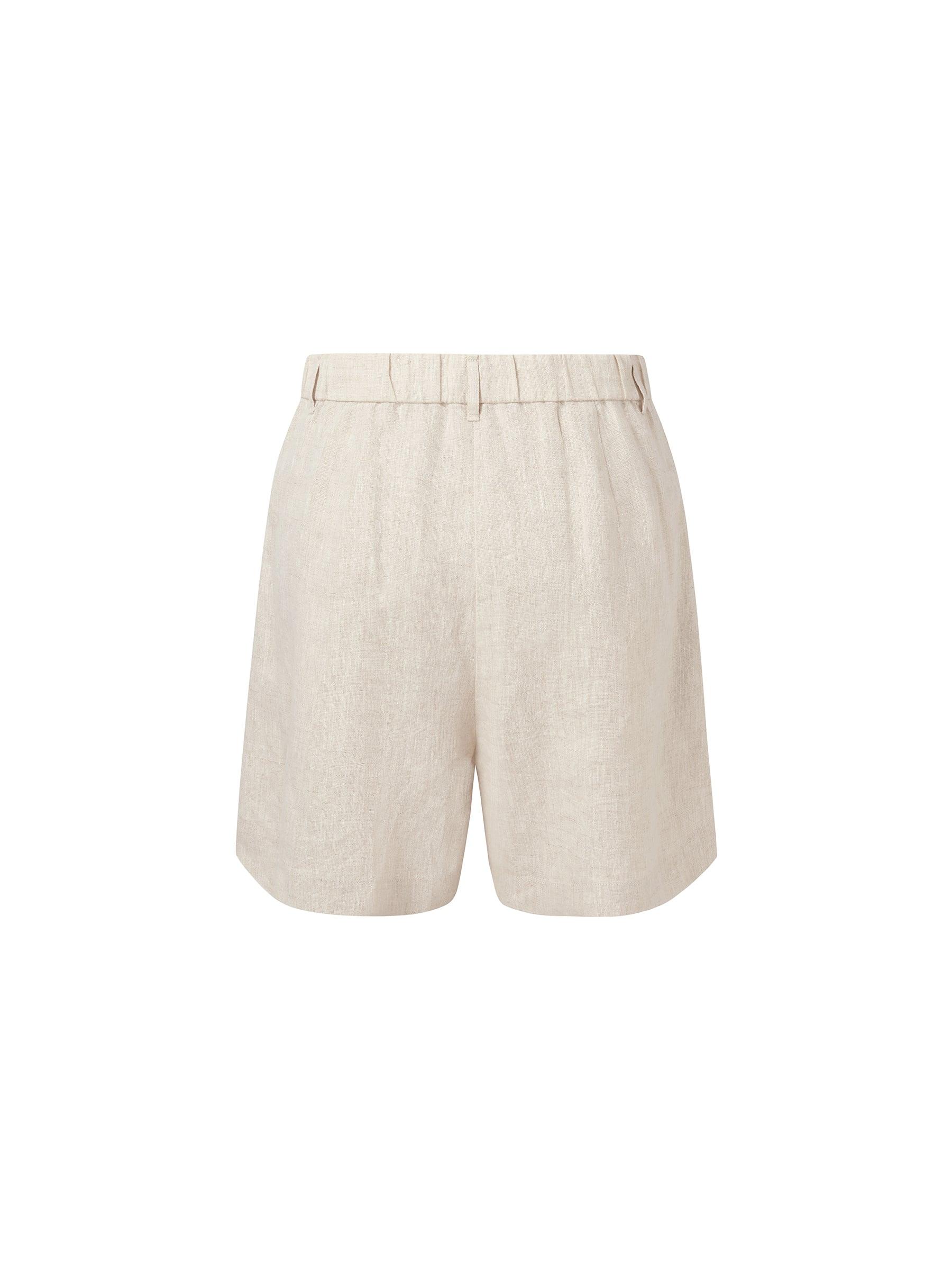 100% Linen Women Pocket Shorts Product Image