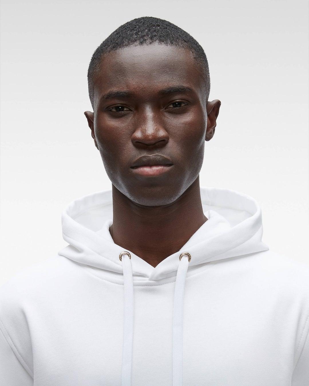 Moose Knuckles Mens Martense Hoodie in White Product Image