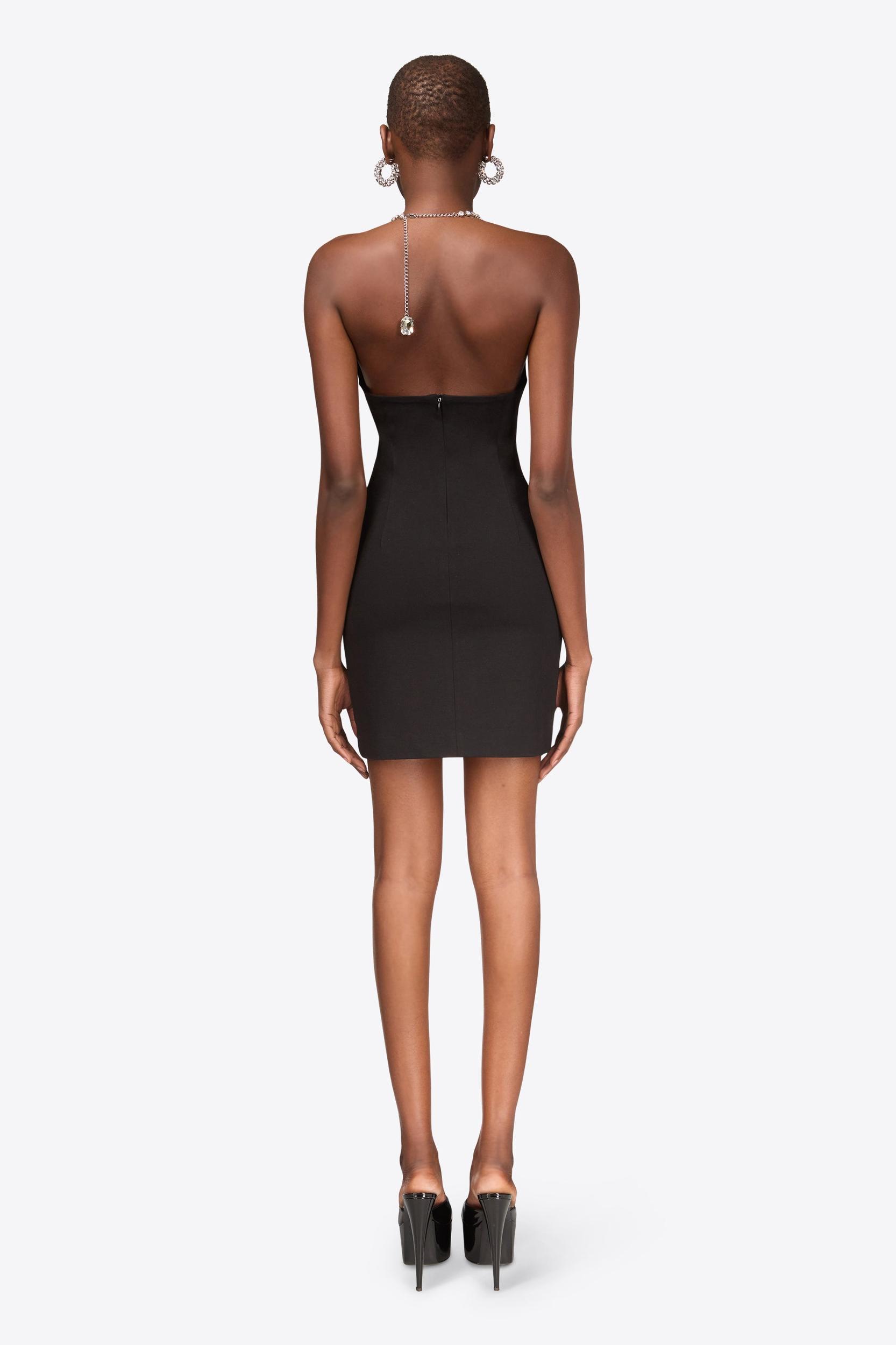 Crystal Halter Mini Dress Product Image