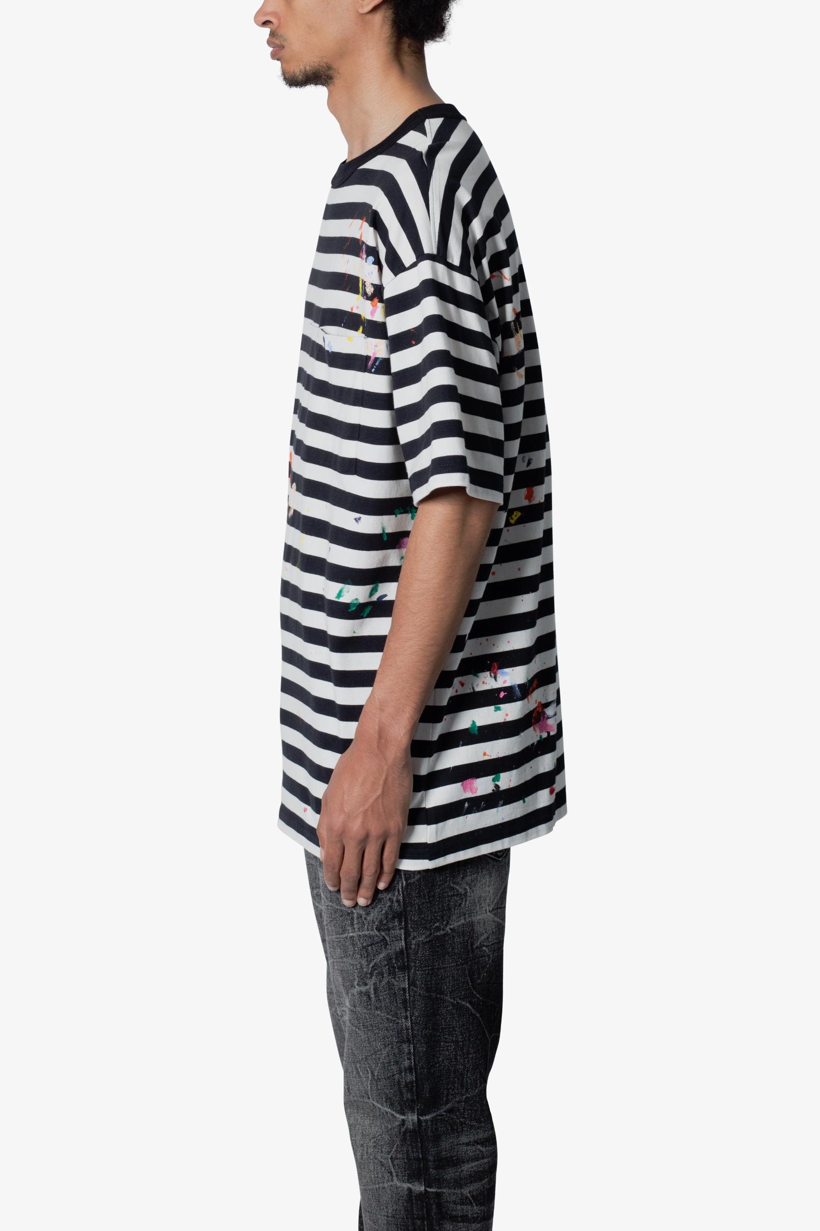 Paint Splatter Tee - Black/White Product Image