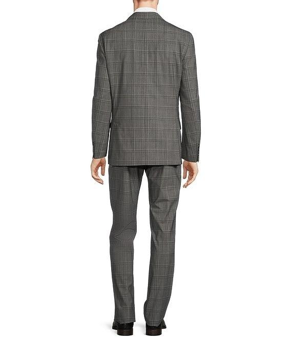 Hart Schaffner Marx New York Modern Fit Flat Front Plaid Patten 2-Piece Suit Product Image