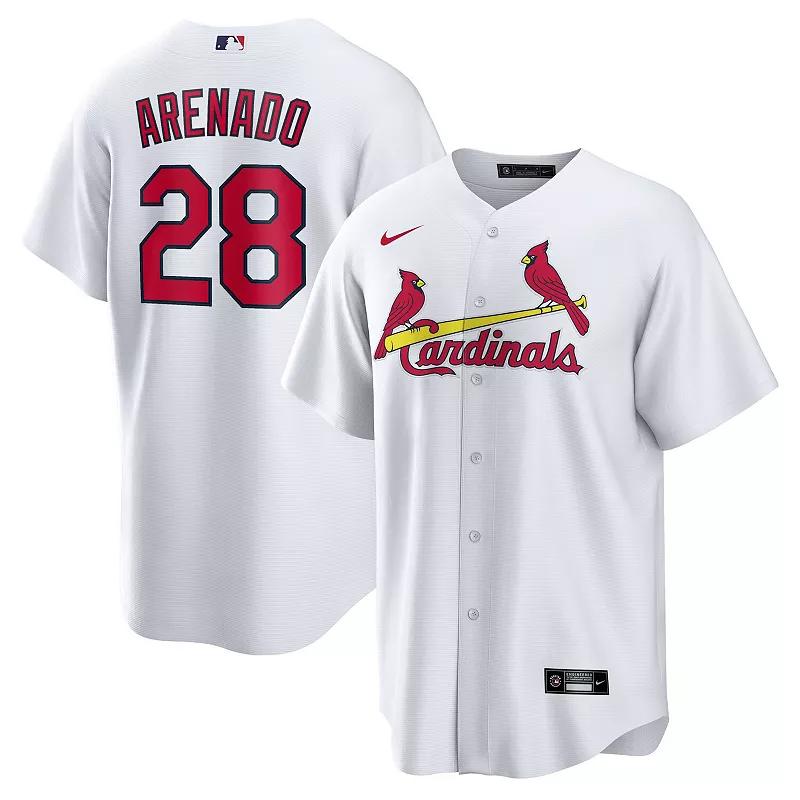 Men's Nike Nolan Arenado White St. Louis Cardinals Home Official Replica Player Jersey,  Product Image
